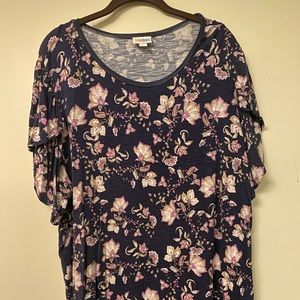 Lularoe Olive 3xl Blurple Floral